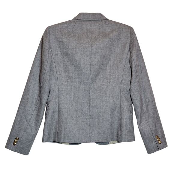 J.Crew Schoolboy Wool Blazer Gray Single Breasted Tailored Classic Office Chic 6 - Picture 9 of 16